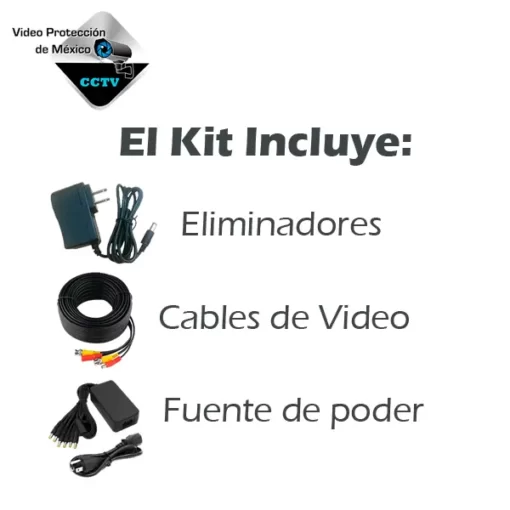 Incluye eliminador y cable de video