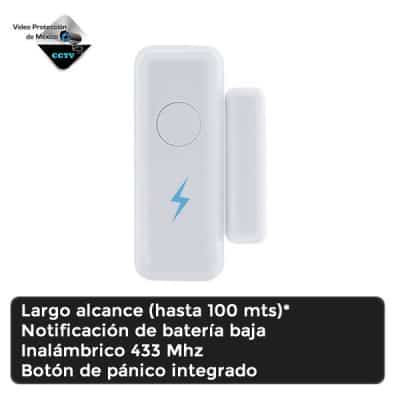 Sensor inalambrico apertura puerta ventana boton panico