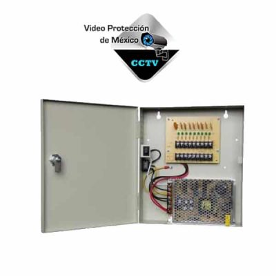 fuente de poder caja cctv